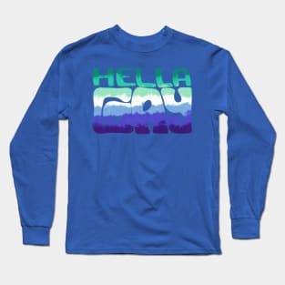 hella gay- achillean colors Long Sleeve T-Shirt